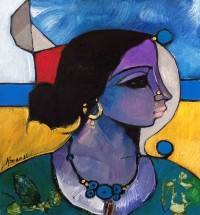 Abrar Ahmed, 12 x 14 Inch, Oil on Canvas, Figurative Painting, AC-AA-608 Abrar Ahmed, 12 x 14 Inch, Oil on Canvas, Figurative Painting, AC-AA-608